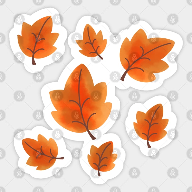 fallen leaves Sticker by Yaliinnap31